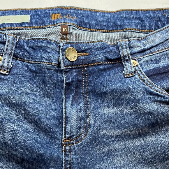 Kut From The Kloth Boyfriend Mid Rise Size 10 - Picture 15 of 16